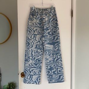 denim swirl jeans